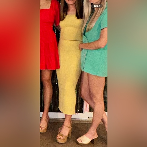 H&M Yellow Ribbed Two-Piece Set - Picture 6 of 6